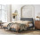 Beliani Bed Fabric VIENNE 180 x 200 cm (EU Super King) Grey 2