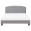Beliani Bed Fabric BORDEAUX 160 x 200 cm (EU King Size) Light Grey 5