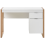 Beliani Home Office Desk JOHNSON 112 cm 50 cm with Storage Brown/ White 8