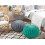 Beliani Pouffe CONRAD Cotton Dark Grey 2
