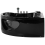 Beliani Corner Hot Tub with LED TOCOA 1900 x 1380 mm Black 2