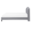 Beliani Bed Fabric BORDEAUX 140 x 200 cm (EU Double) Light Grey 2
