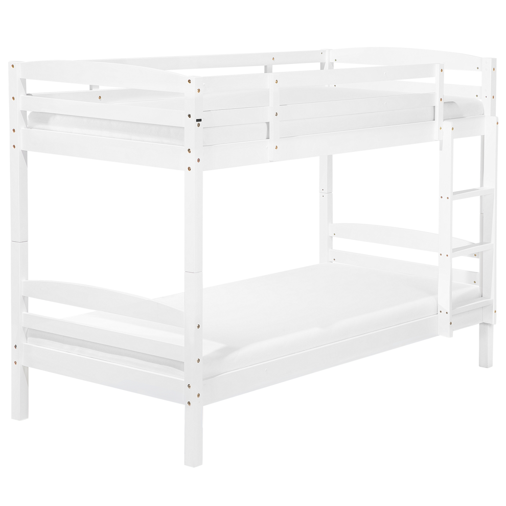 Bunk Bed Pine Wood REGAT 90 x 200 cm (EU Single) White