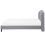 Beliani Bed Fabric BORDEAUX 180 x 200 cm (EU Super King) Light Grey 2