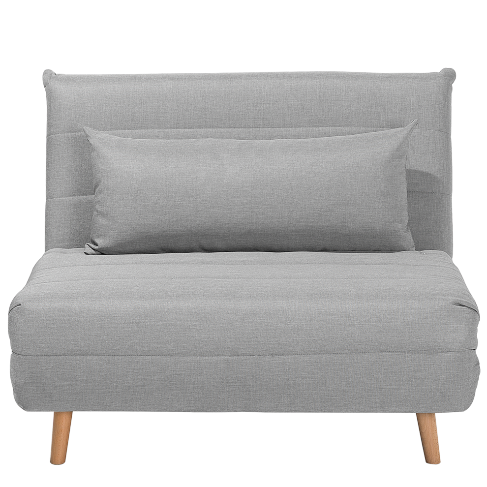 Single Sofa Bed SETTEN Fabric Light Grey