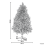 Beliani Artificial Snowy Christmas Tree FORAKER 120 cm White 5