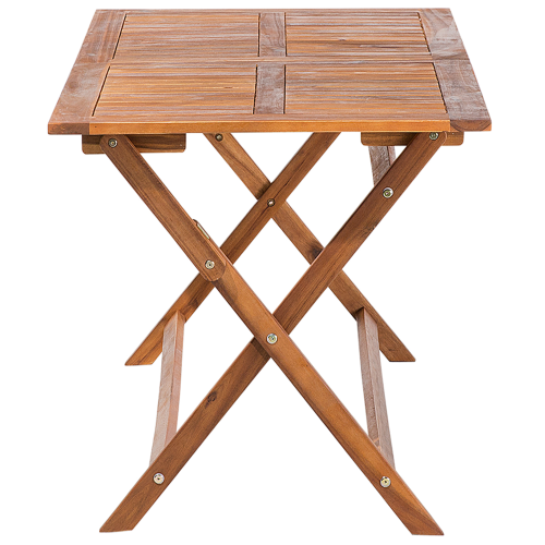 Beliani Garden Dining Table Folding CENTO 140 cm 75 cm Acacia Wood Brown 2