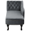 Beliani Left-Hand Chaise Longue NIMES Velvet Grey 8