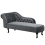 Beliani Left-Hand Chaise Longue NIMES Velvet Grey 7