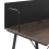 Beliani Home Office Desk HASTINGS 100 cm 52 cm Brown/ Black 12