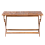 Beliani Garden Dining Table Folding CENTO 140 cm 75 cm Acacia Wood Brown 2