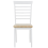 Beliani Set of 2 Dining Chairs BATTERSBY Wood White 7