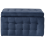 Beliani Storage Ottoman MICHIGAN Velvet Dark Blue 4