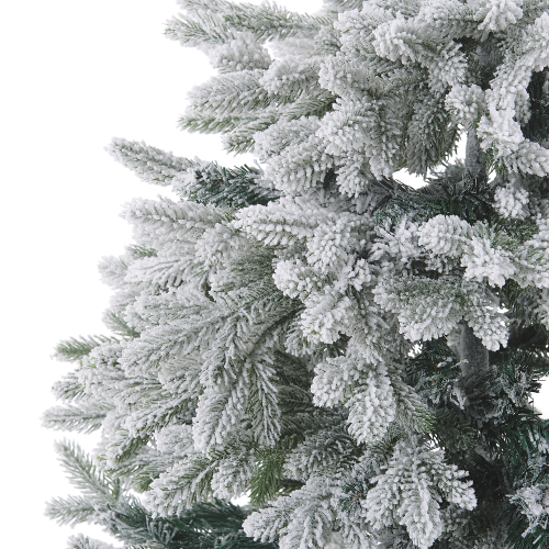 Beliani Artificial Snowy Christmas Tree FORAKER 120 cm White 1