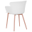 Beliani Set of 2 Dining Chairs SUMKLEY White 2