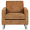 Beliani Armchair VIND Corduroy Light Brown 5