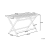 Beliani Garden Dining Table Folding CENTO 140 cm 75 cm Acacia Wood Brown 6