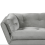 Beliani Sofa 3 Seater LENVIK Velvet Grey 6