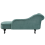 Beliani Left-Hand Chaise Longue NIMES Velvet Mint Green 2