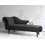 Beliani Left-Hand Chaise Longue NIMES Velvet Black 2