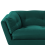 Beliani Sofa 3 Seater LENVIK Velvet Emerald Green 6