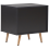 Beliani 1 Drawer Bedside Table INDIO Black 3