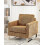 Beliani Armchair VIND Corduroy Light Brown 2