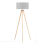 Beliani Floor Lamp NITRA Oak Wood Grey 5