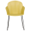 Beliani Set of 2 Dining Chairs SYLVA Yellow 5