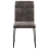 Beliani Set of 2 Dining Chairs NEVADA Fabric Dark Grey 5