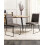 Beliani Set of 2 Dining Chairs NEVADA Fabric Dark Grey 2