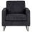 Beliani Armchair VIND Corduroy Black 5