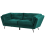Beliani Sofa 3 Seater LENVIK Velvet Emerald Green 4