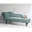 Beliani Left-Hand Chaise Longue NIMES Velvet Mint Green 3