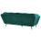 Beliani Sofa 3 Seater LENVIK Velvet Emerald Green 5