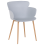 Beliani Set of 2 Dining Chairs SUMKLEY Light Grey 4