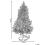 Beliani Artificial Snowy Christmas Tree TOMICHI 210 cm White 9