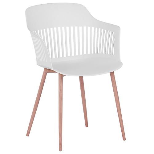Beliani Set of 2 Dining Chairs BERECA White 1