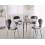 Beliani Dining Table ODEON Grey Concrete Effect 120 cm 120 cm 2