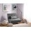 Beliani Single Sofa Bed FARRIS Fabric Dark Grey 6