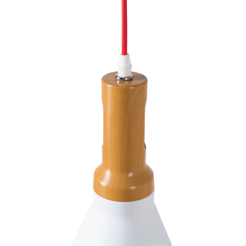 Beliani Pendant Lamp MACKENZIE Metal White 1