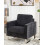 Beliani Armchair VIND Corduroy Black 2