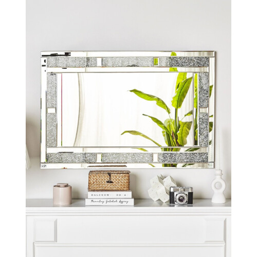 Beliani Wall Mirror AVRILLE 60 cm 90 cm Silver 1