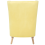 Beliani Wingback Chair ONEIDA Velvet Yellow 4