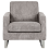 Beliani Armchair VIND Corduroy Light Grey 5