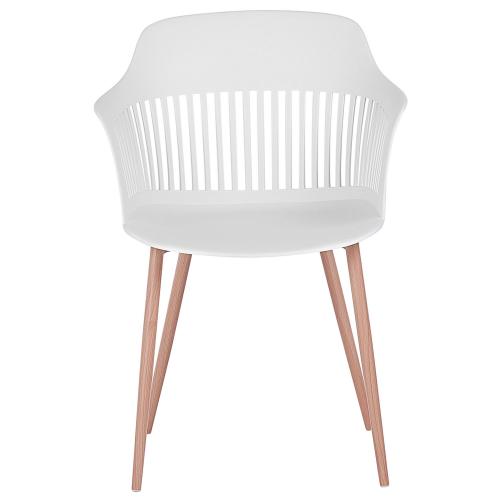 Beliani Set of 2 Dining Chairs BERECA White 2