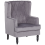 Beliani Armchair SANDSET Velvet Grey 4