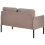 Beliani Sofa 2 Seater LAHTI Fabric Light Brown 3