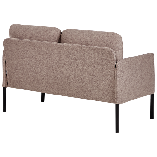 Beliani Sofa 2 Seater LAHTI Fabric Light Brown 2