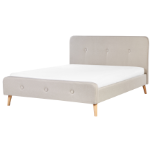 Bed Fabric RENNES 160 x 200 cm (EU King Size) Light Beige